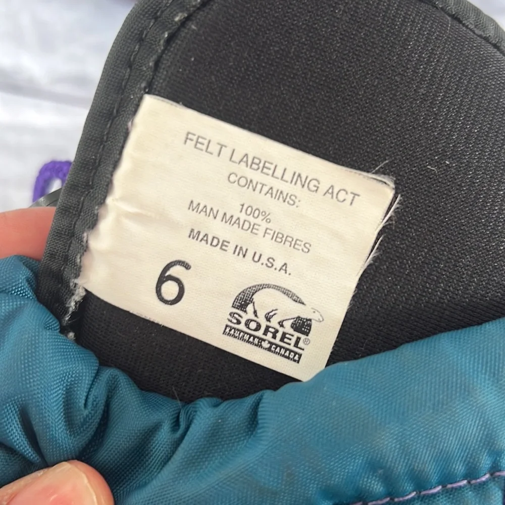 Sorel Authentic Vintage retro snow winter boots size 6